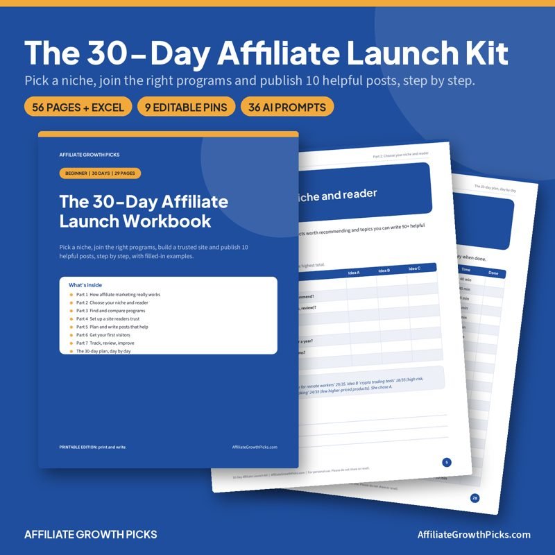 30 Day Affiliate Launch Kit